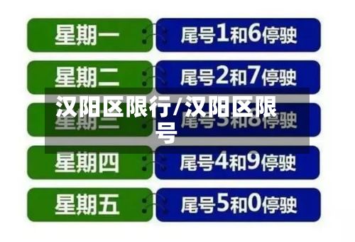 汉阳区限行/汉阳区限号